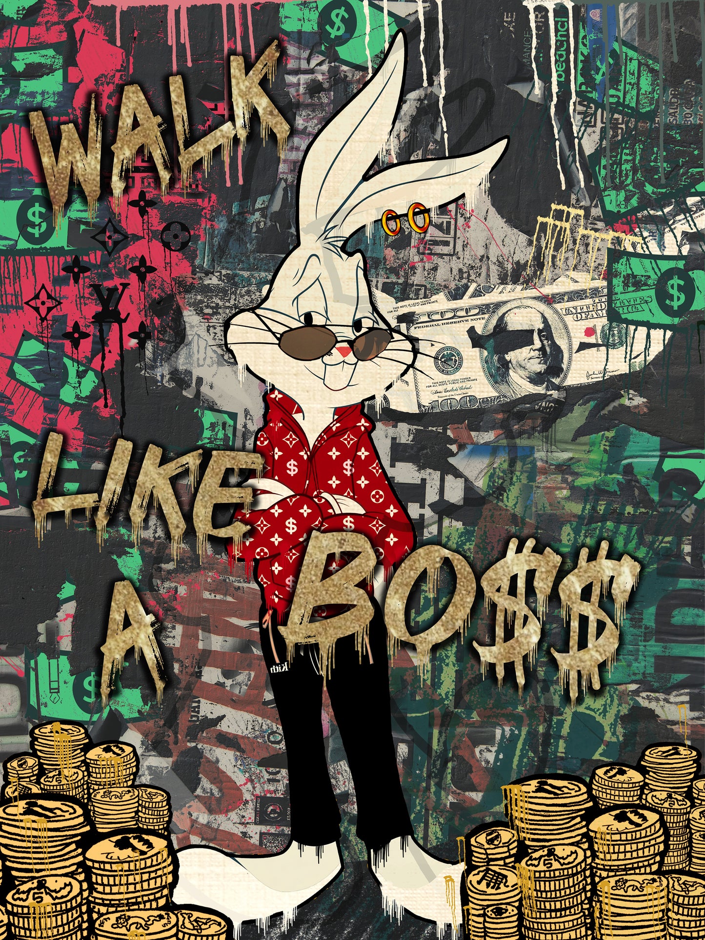 POP ART Like A Boss Money