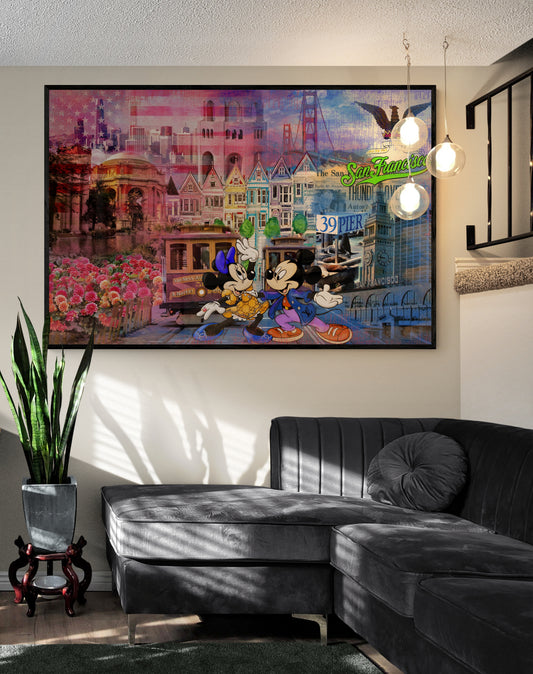 POP ART San Francisco Mickey Love Dancing