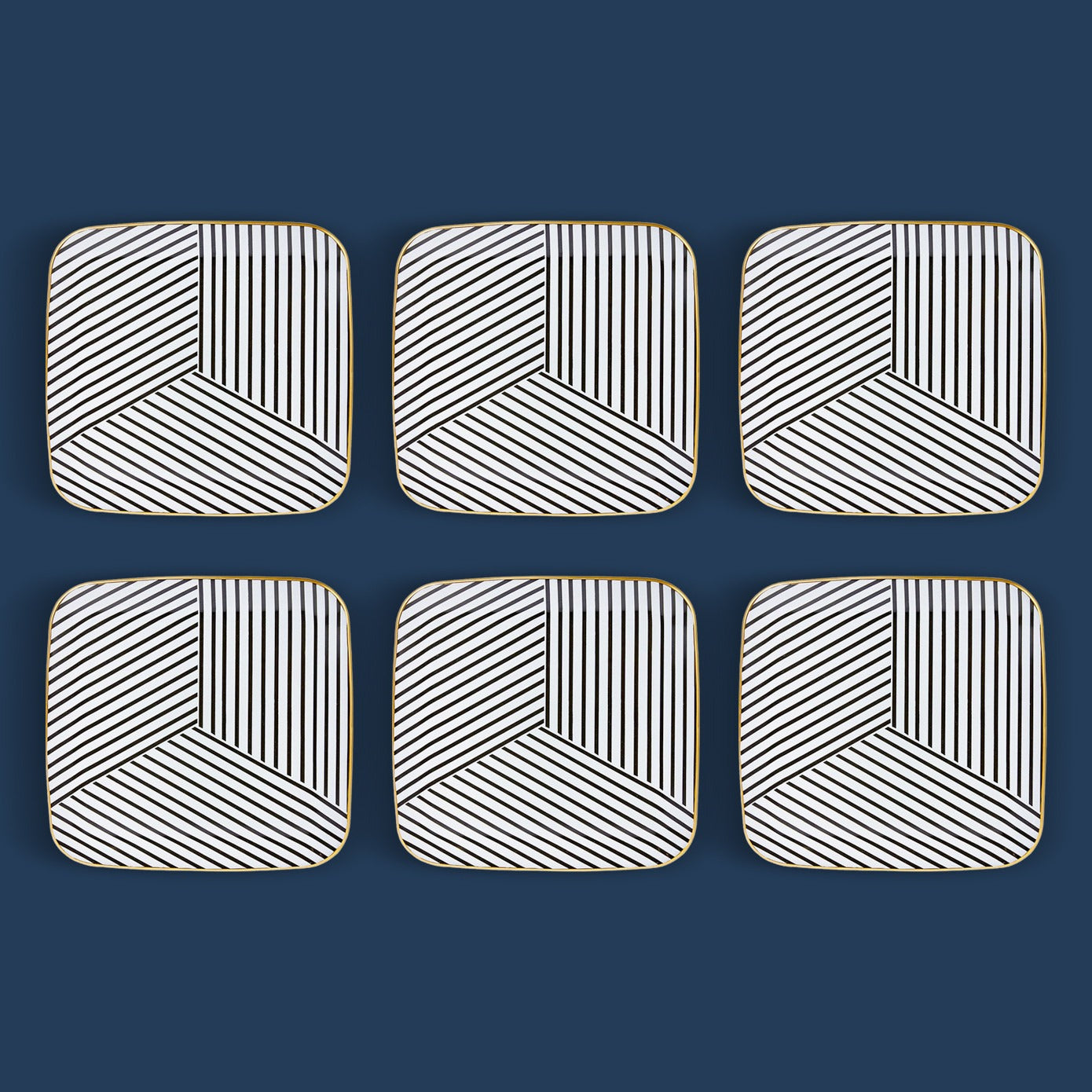 Black and White Teller Set