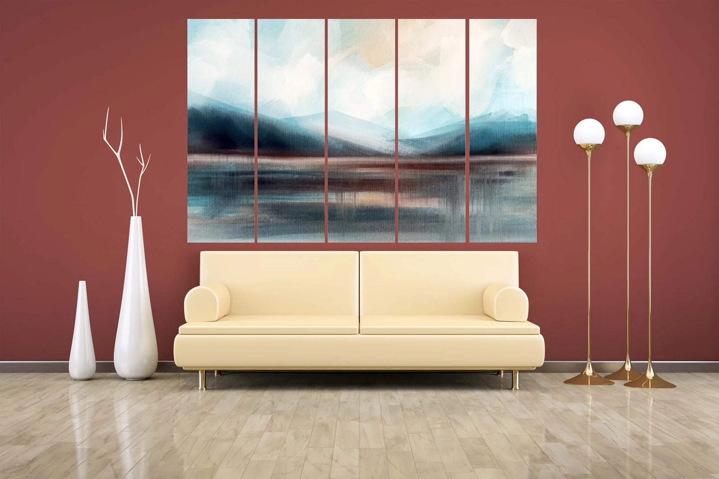 See Landschaft Kunst Einteilig oder Mehrteilig