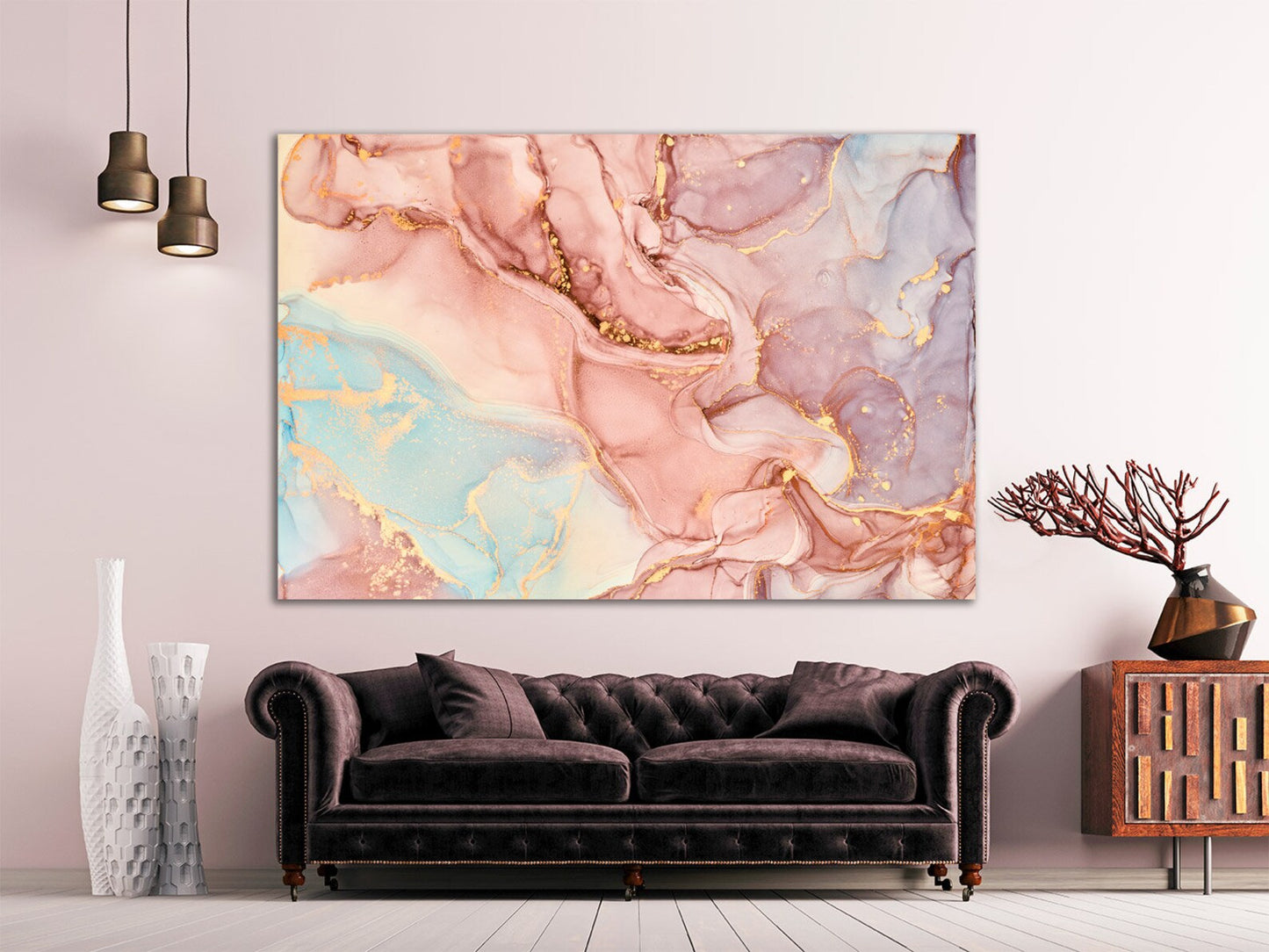 Pink Marmor Einteilig oder Mehrteilig