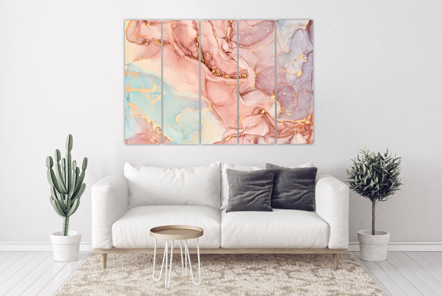 Pink Marmor Einteilig oder Mehrteilig