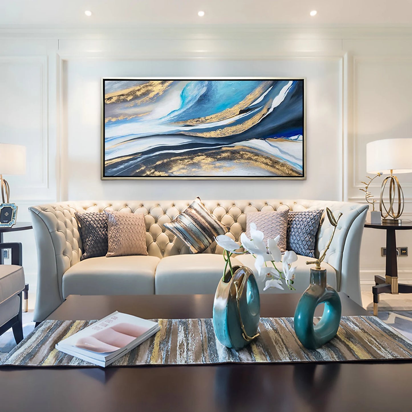 The Golden Ocean Oil Painting Handmade
