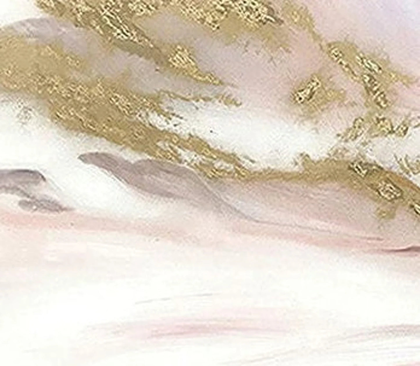 Gold und Pink Ölgemälde Handmade Bild
