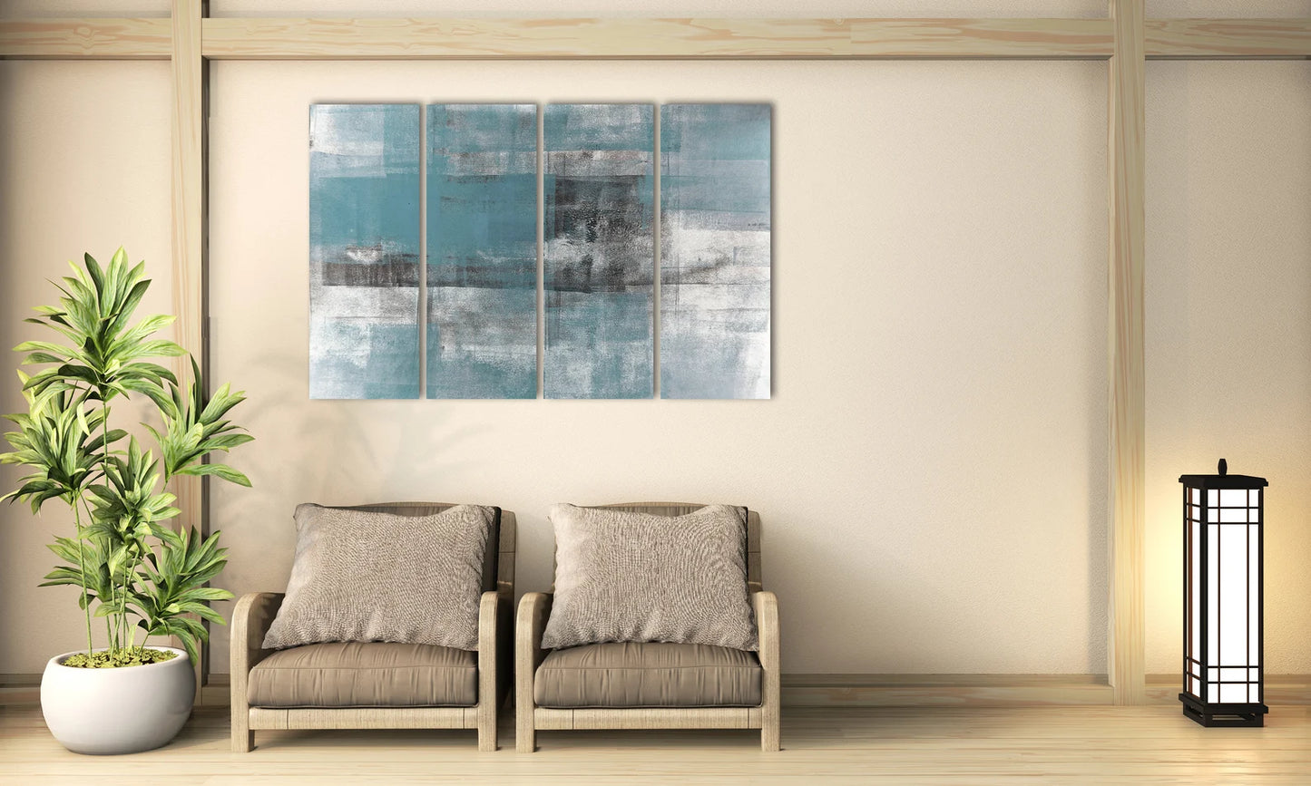Blaue Wandkunst Einteilig oder Mehrteilig