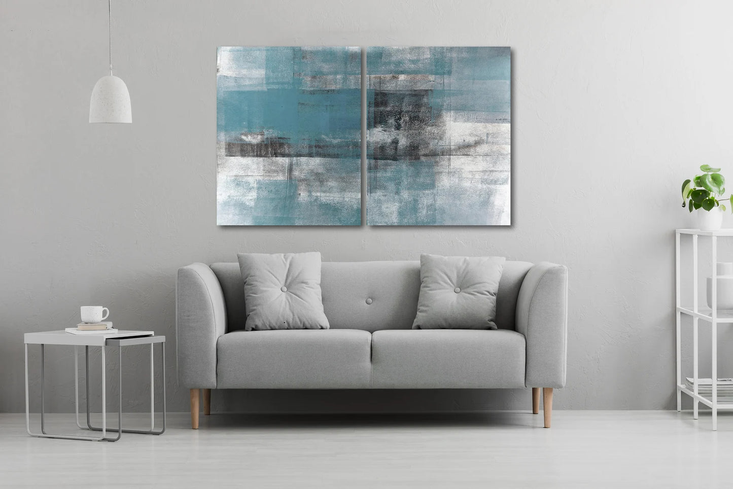 Blaue Wandkunst Einteilig oder Mehrteilig