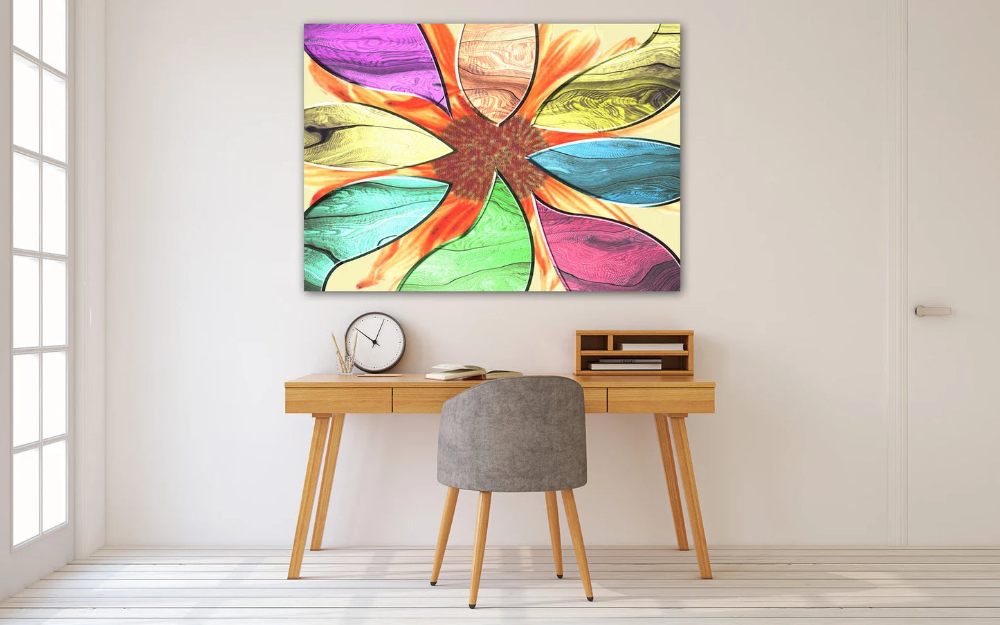 Modern Kunst Farbig Einteilig oder Mehrteilig