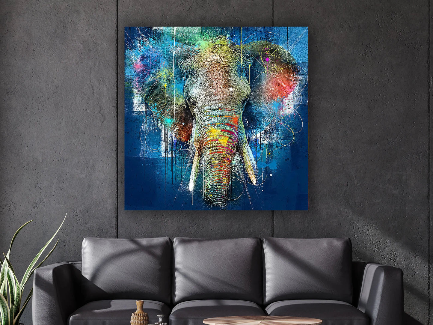 Butterfly over coast canvas art