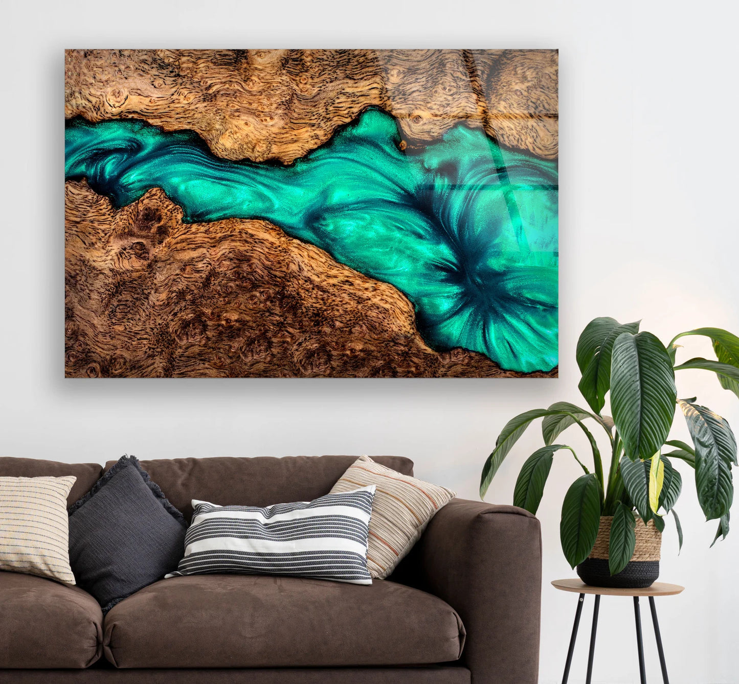 Holz Türkis Fluss Abstrakt