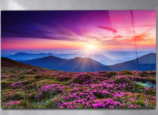 Blumige Berglandschaft