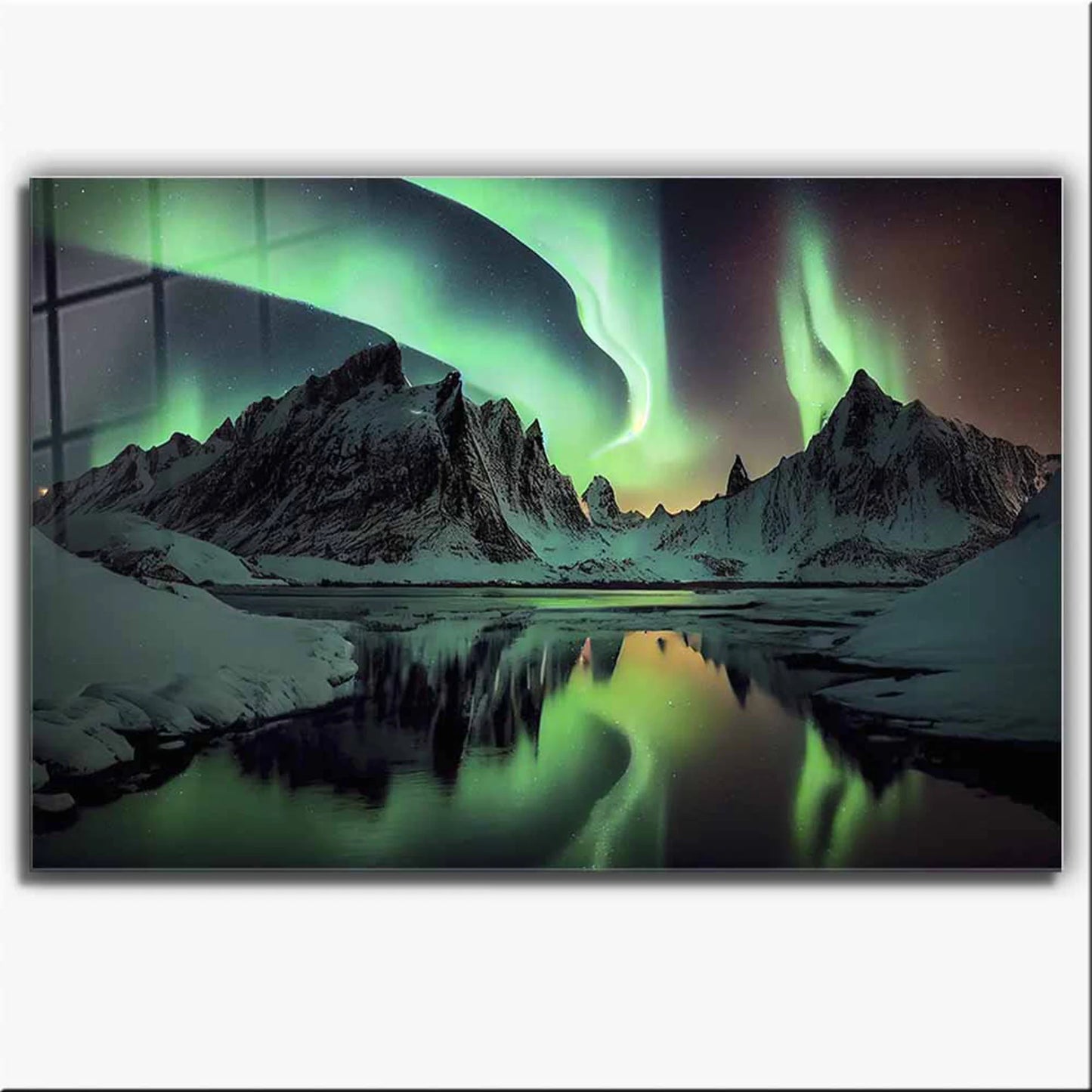 Nordlichter und Berge