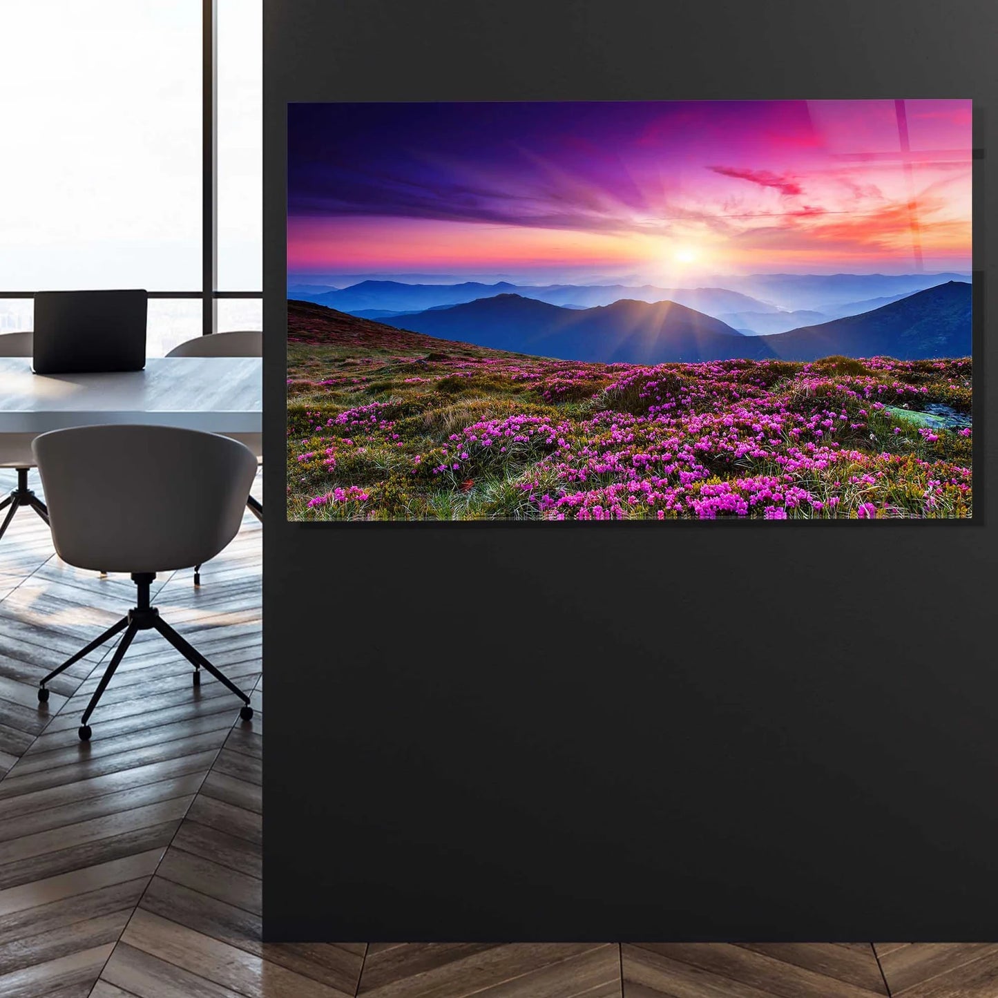 Blumige Berglandschaft