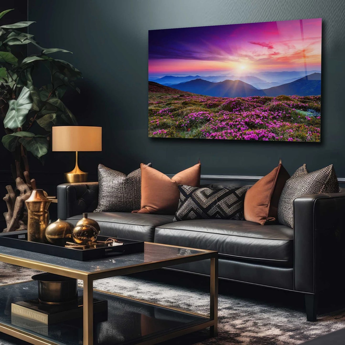 Blumige Berglandschaft