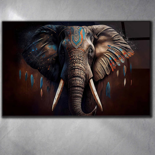 Elefant mit Bemalung