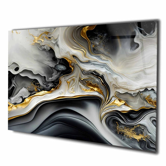 Gold Grau Marmor