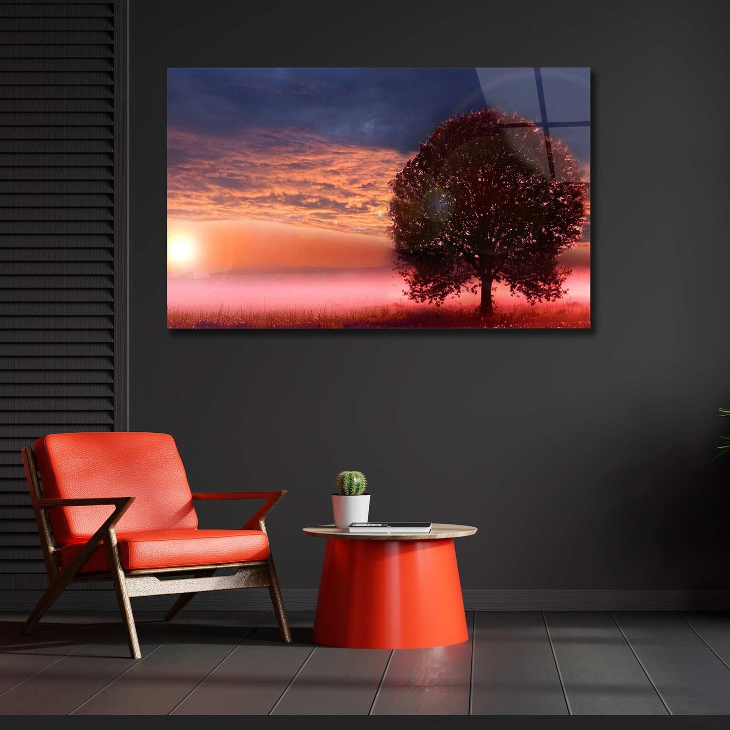 Baum im Sonnenaufgang