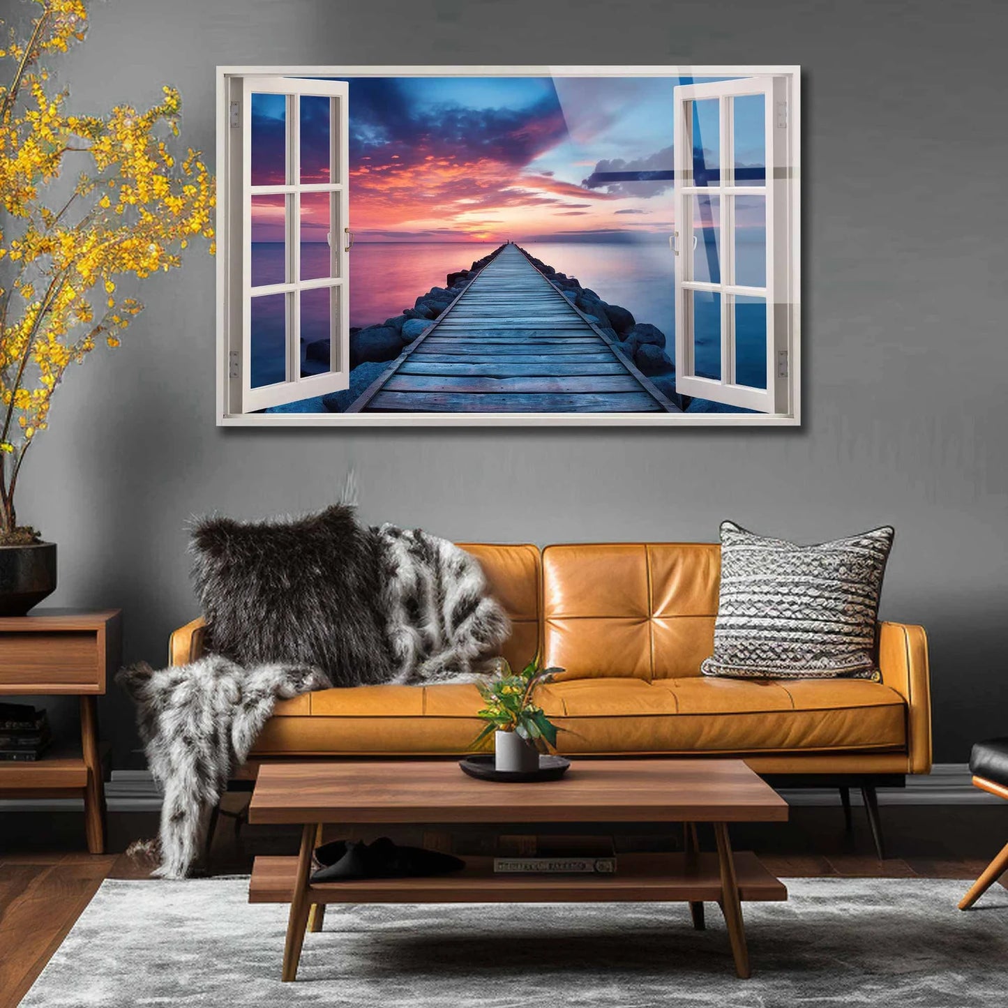 Das Fenster zum Steg in See