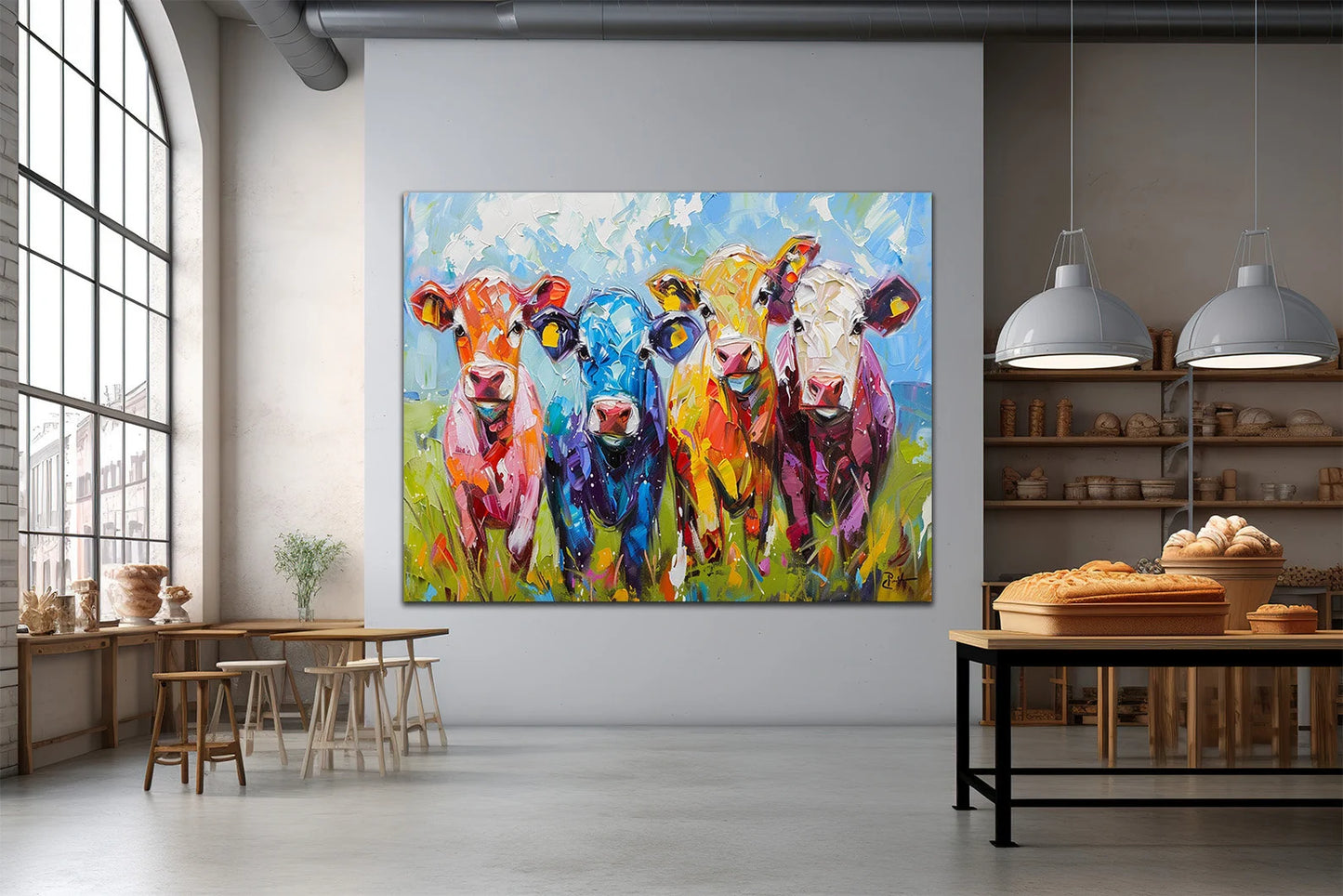 Uccelli volanti di piume Tela