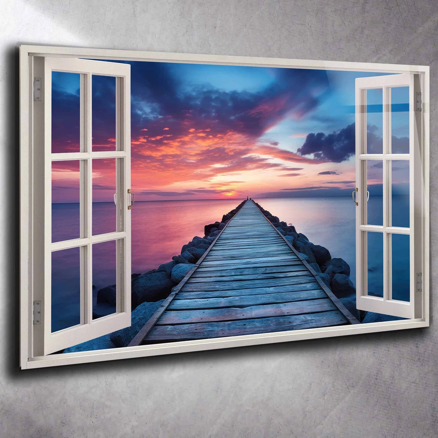 Das Fenster zum Steg in See