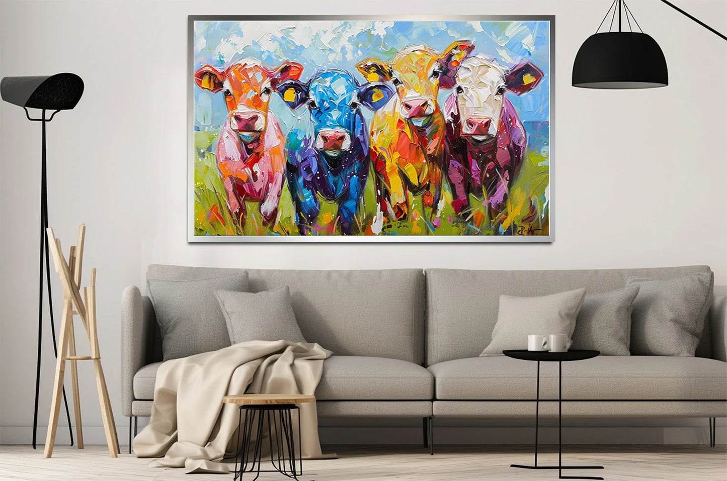 Uccelli volanti di piume Tela