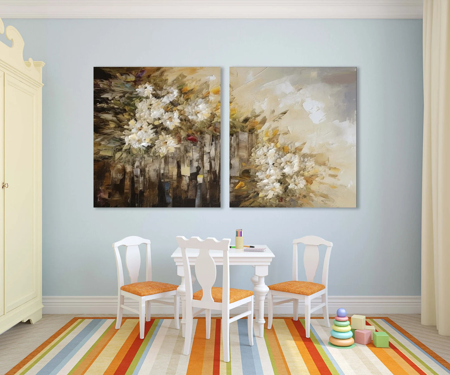 Blumen Aquarell Stiel Einteilig oder Mehrteilig