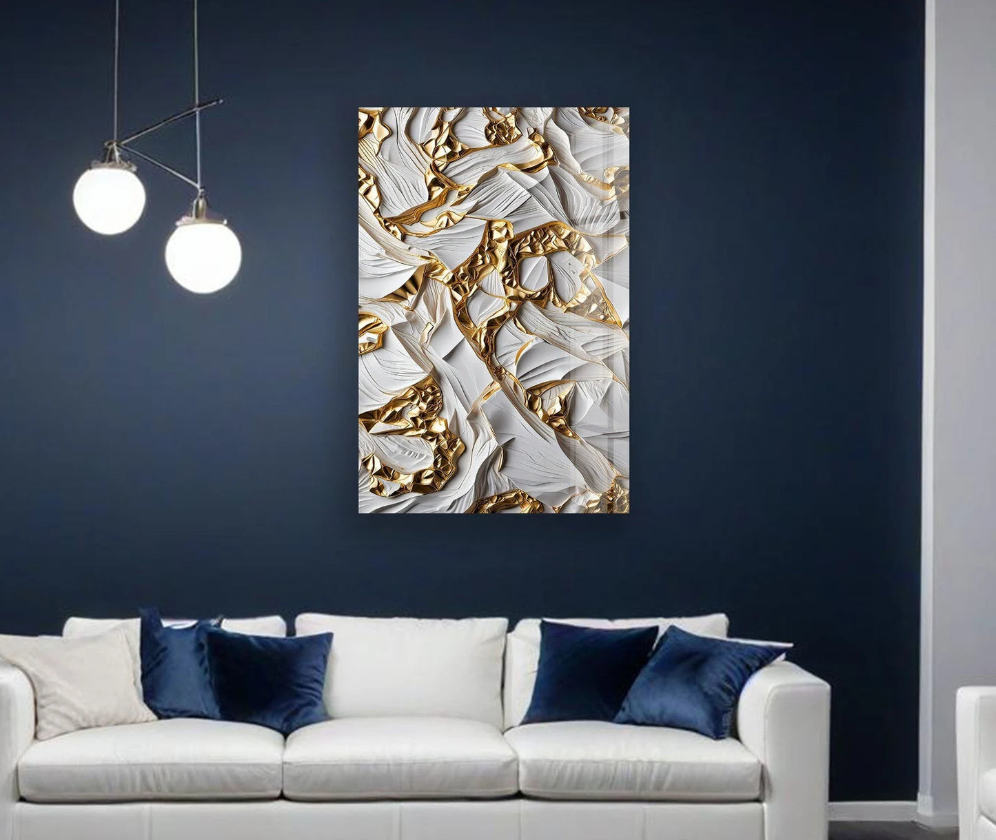 Gold and White