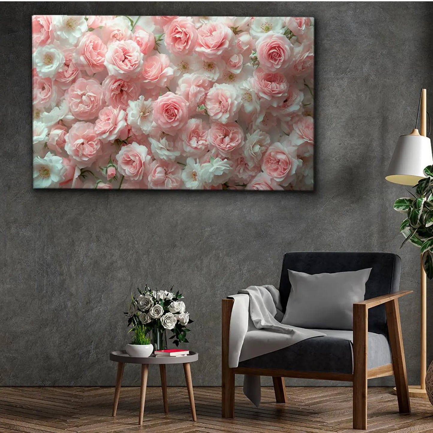 Rosa und Weisse Rosen