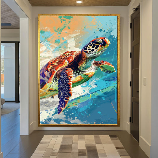 Schwimmende Schildkröte