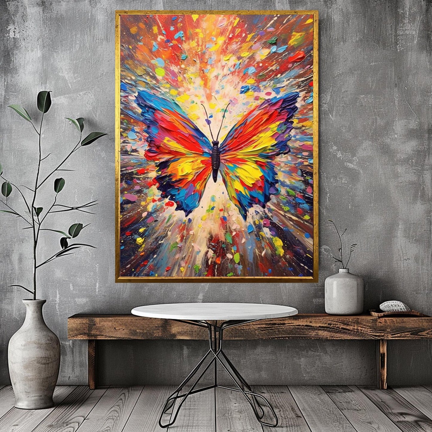 Toile d'oiseaux volants en plumes