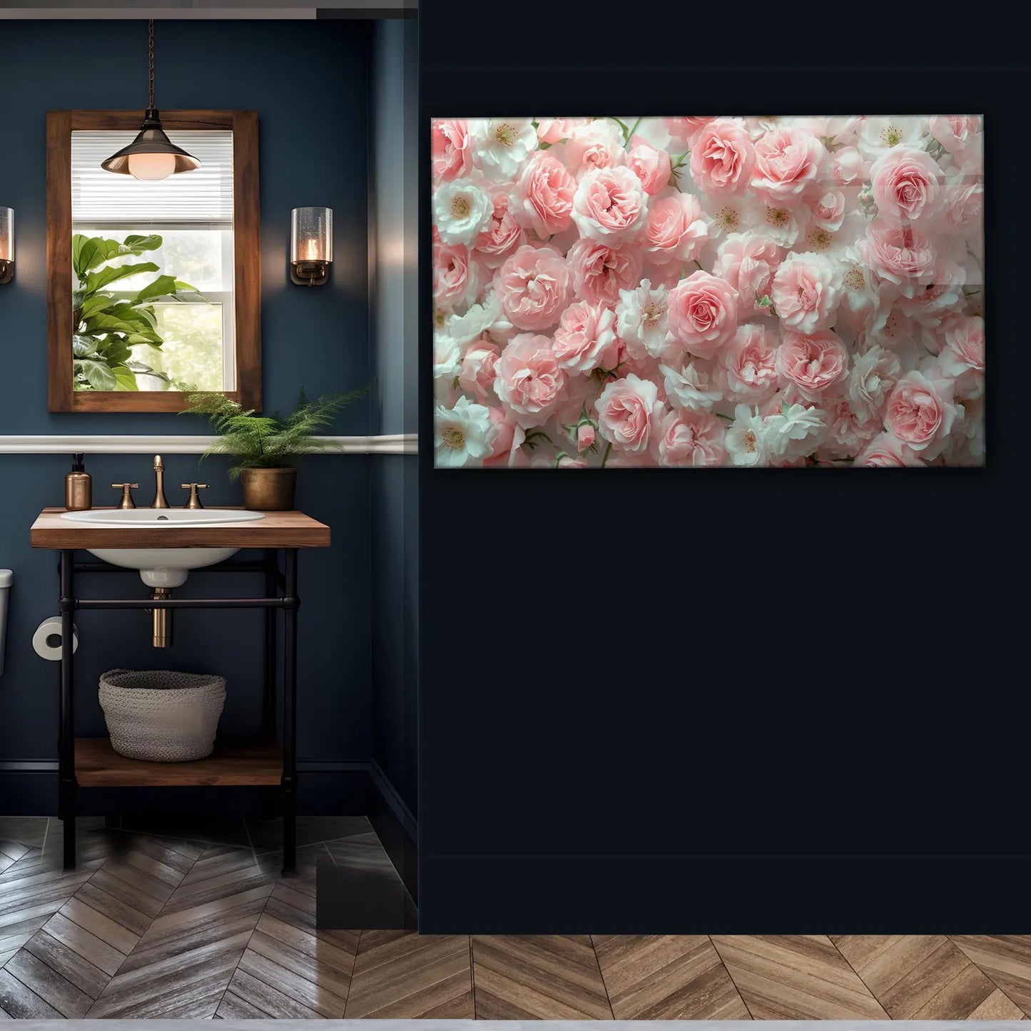 Rosa und Weisse Rosen