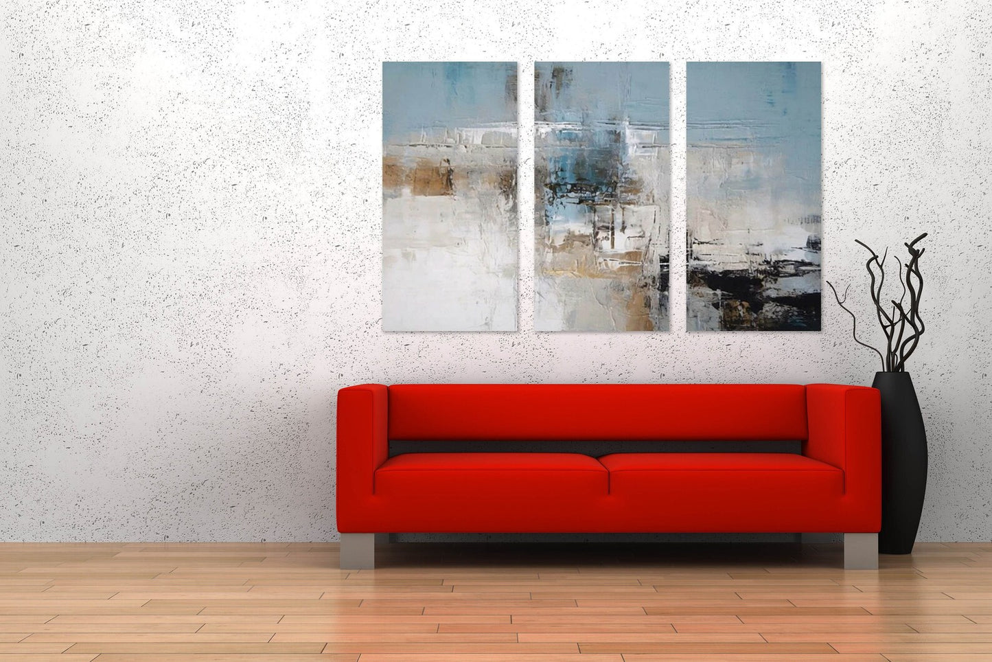Grau und Beige Wandkunst Einteilig oder Mehrteilig