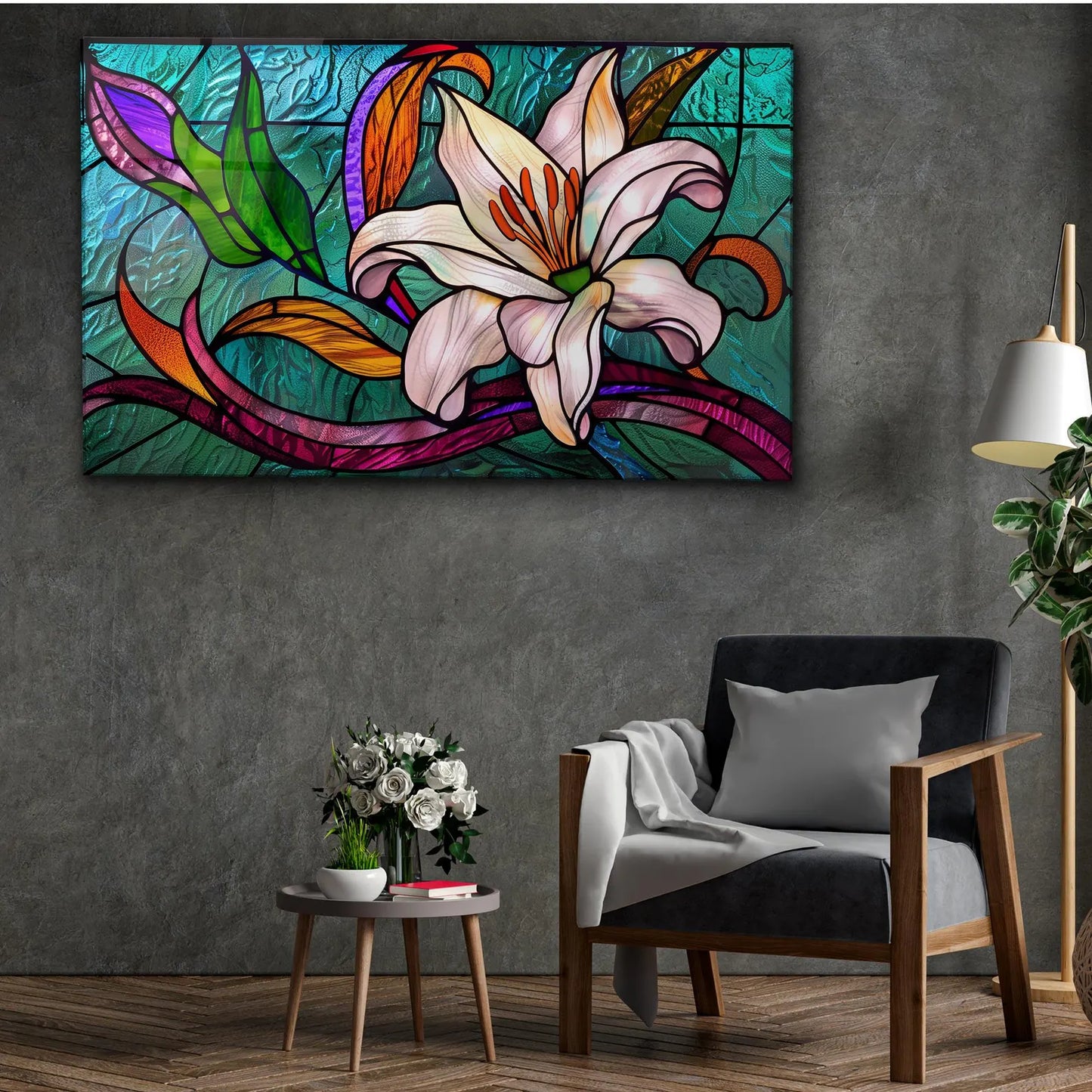 Bunte Lilien Blume