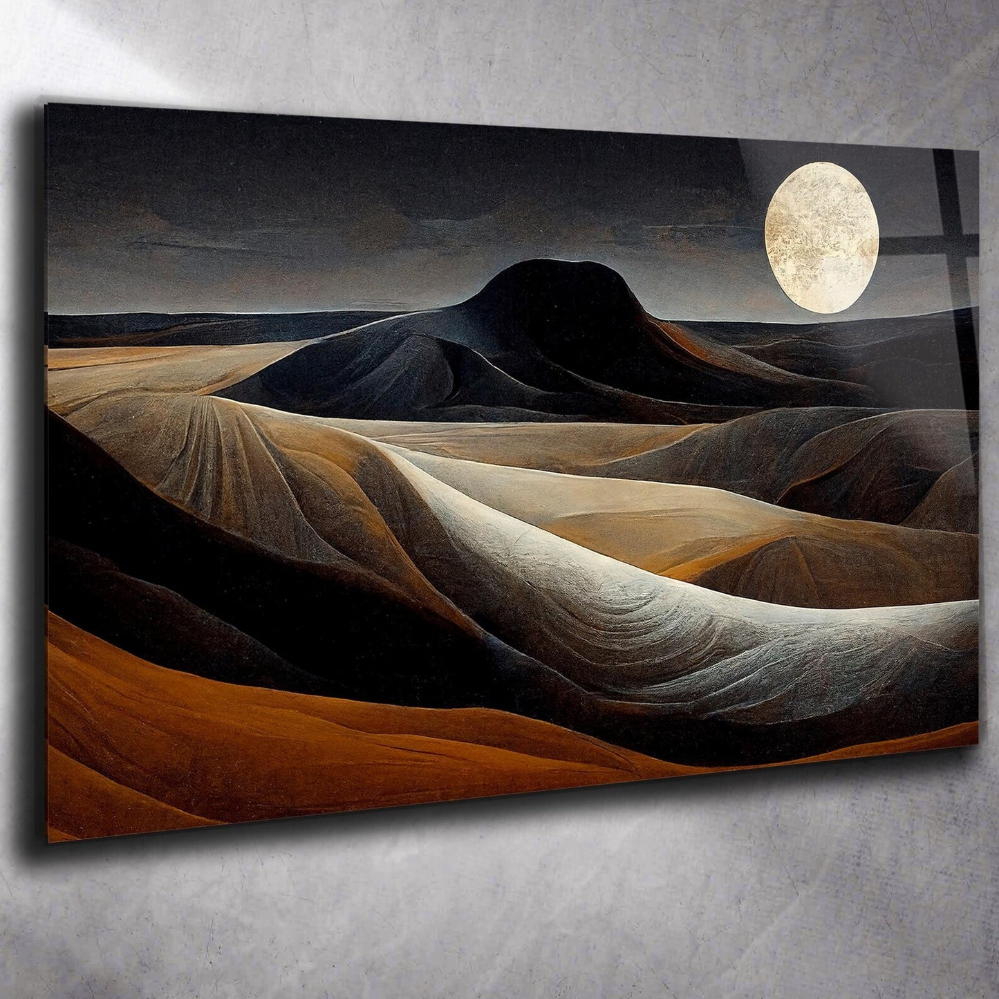 Dünen Landschaft mit Mond