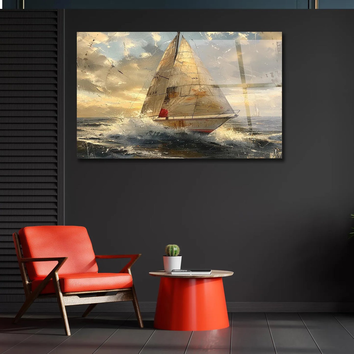 Segelboot auf dem Meer