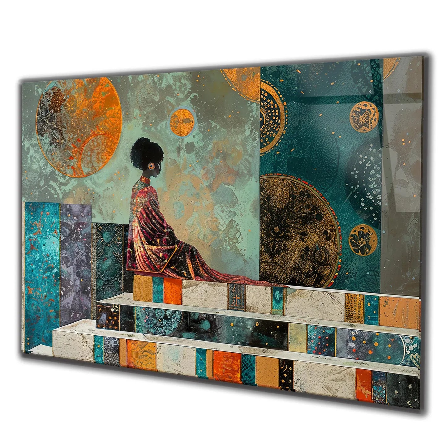 Afrikanische Dame Bunt Goold
