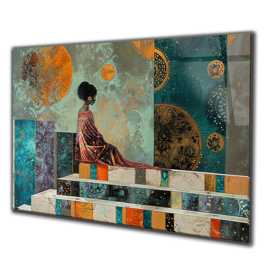 Afrikanische Dame Bunt Goold