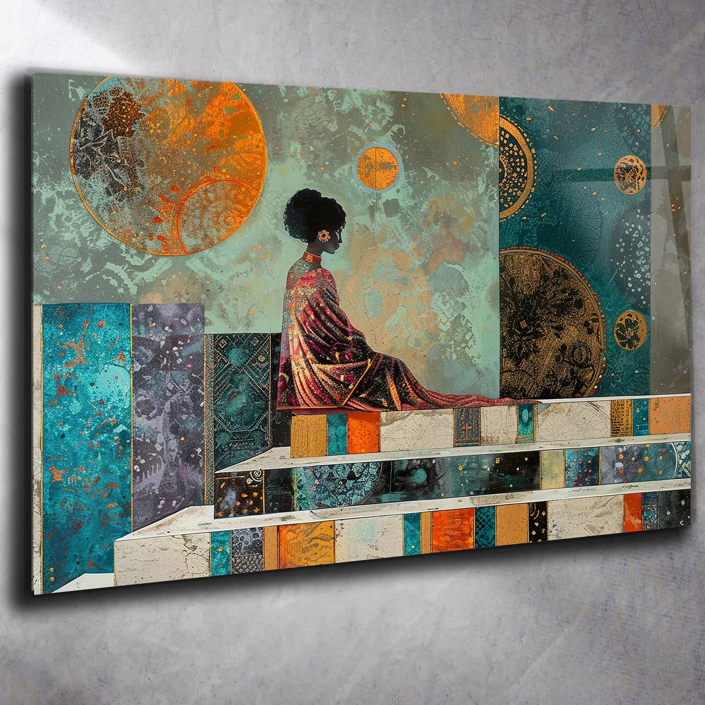 Afrikanische Dame Bunt Goold