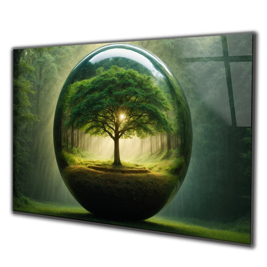 Schöner Baum in Kugel