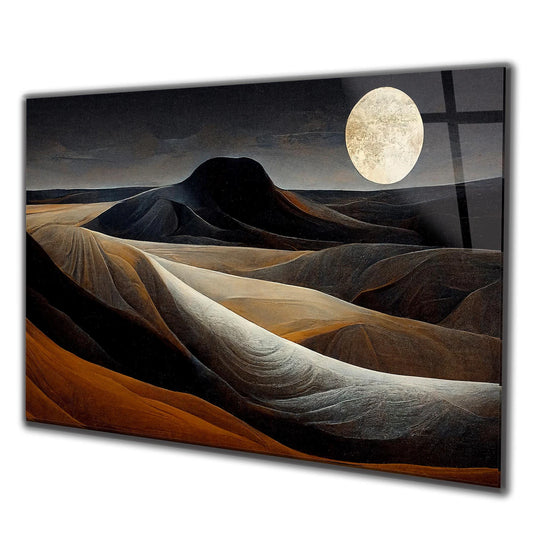 Dünen Landschaft mit Mond