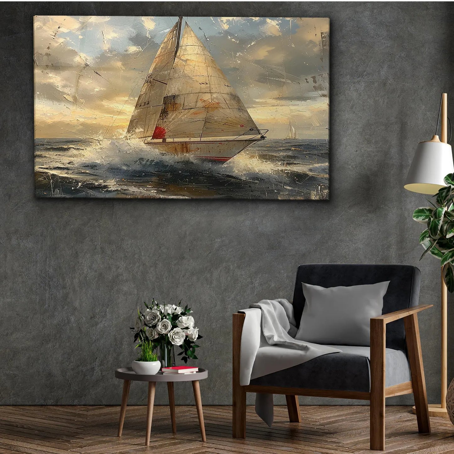 Segelboot auf dem Meer