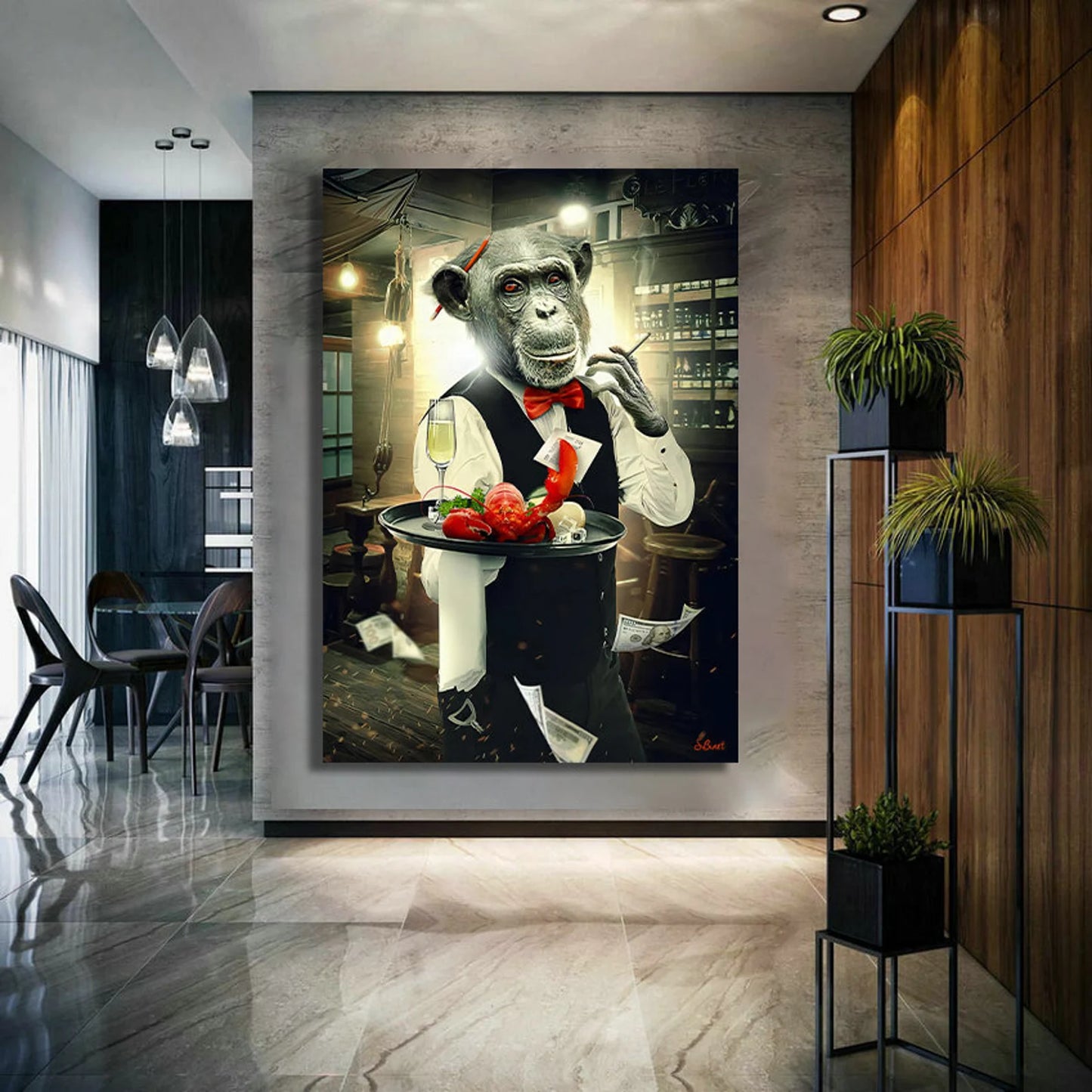 Feather Flying Birds Canvas