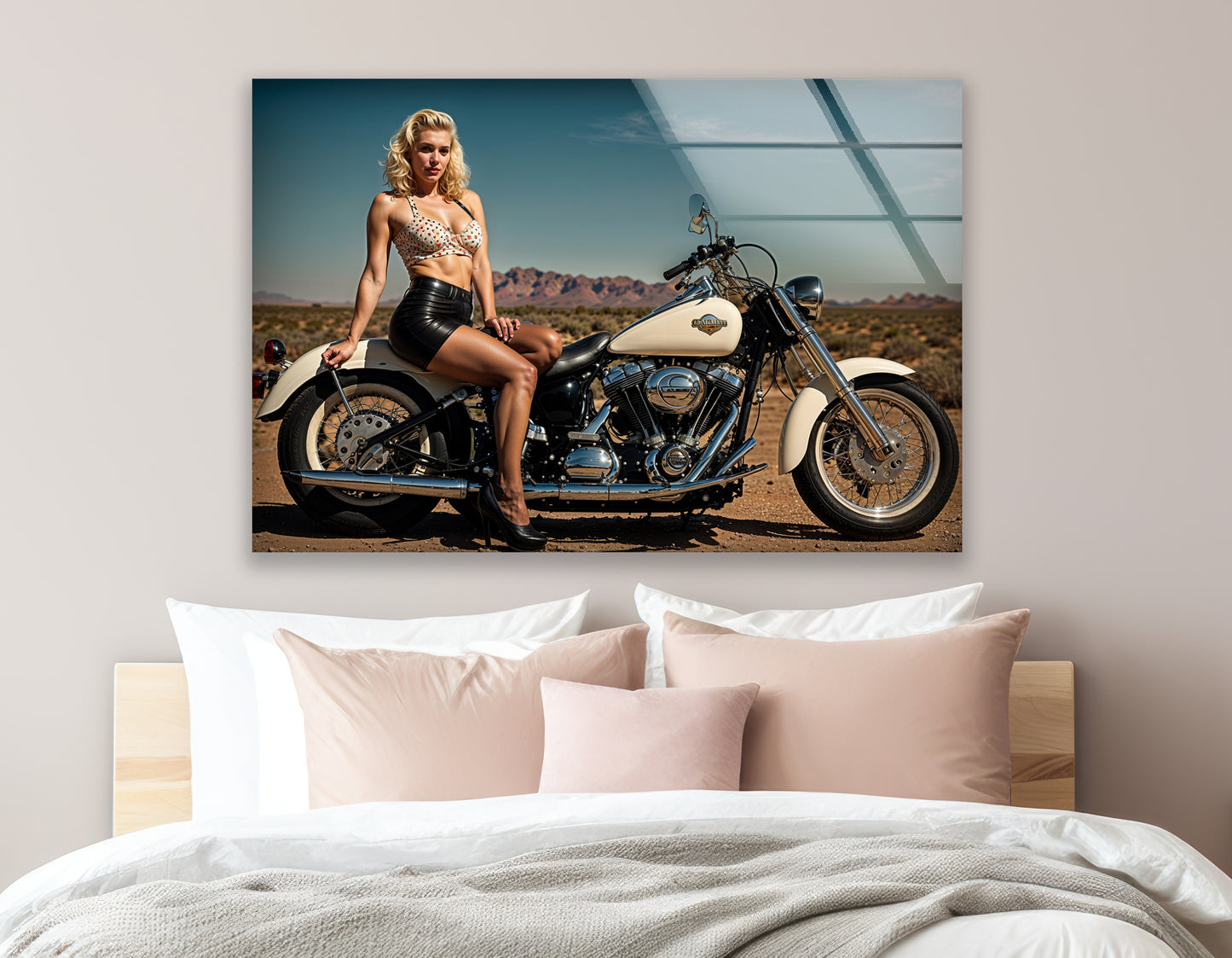 Harley Davidson Pin Up Girl High Heels Route 66 USA