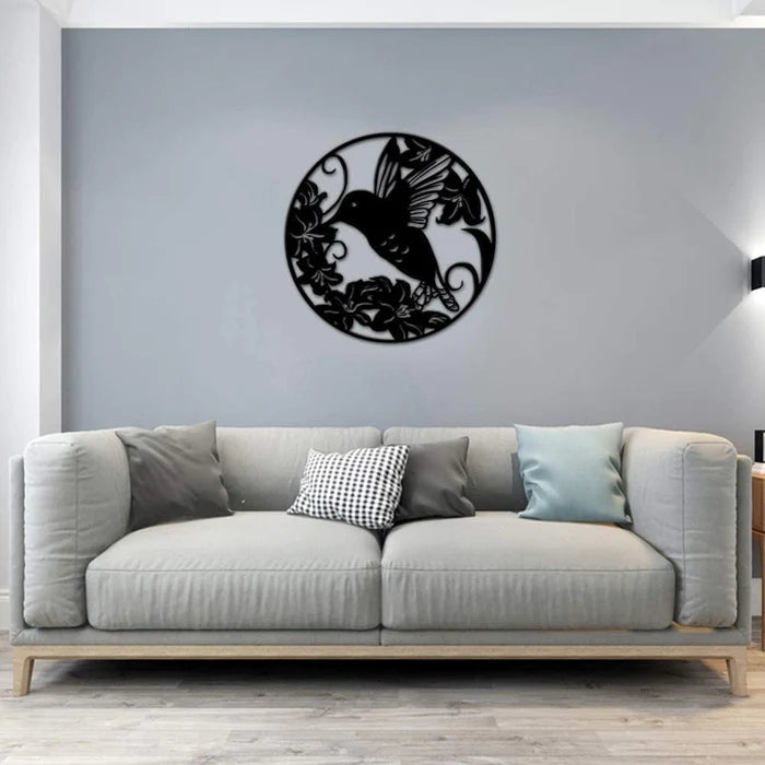 Decorazione da parete in metallo con uccello apodiforme