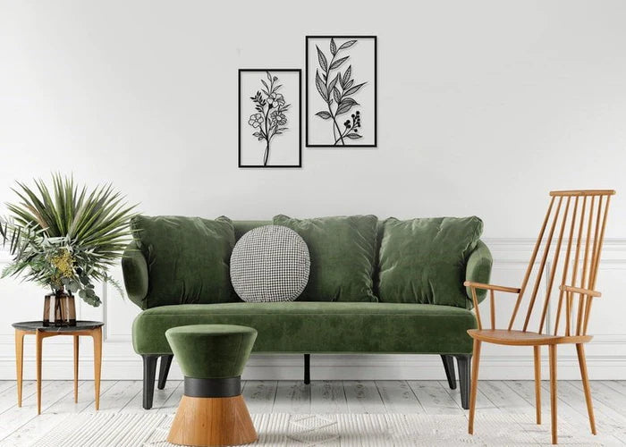 Blumen und Pflanzen Wandkunst aus Metall