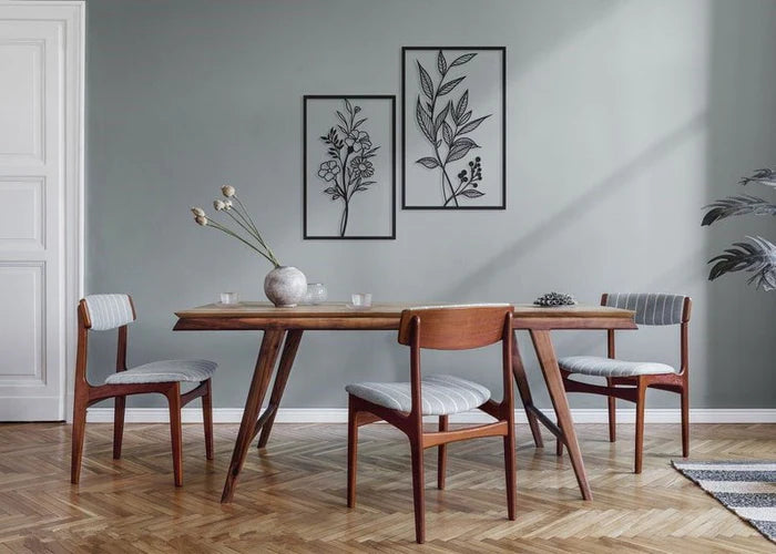 Blumen und Pflanzen Wandkunst aus Metall