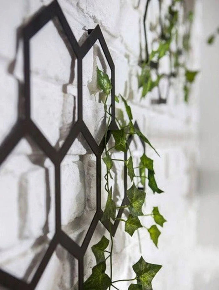 Decorazione da parete esagonale in metallo