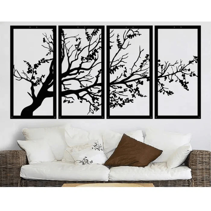 Tree of Life Metal Wall Art (4 pieces)
