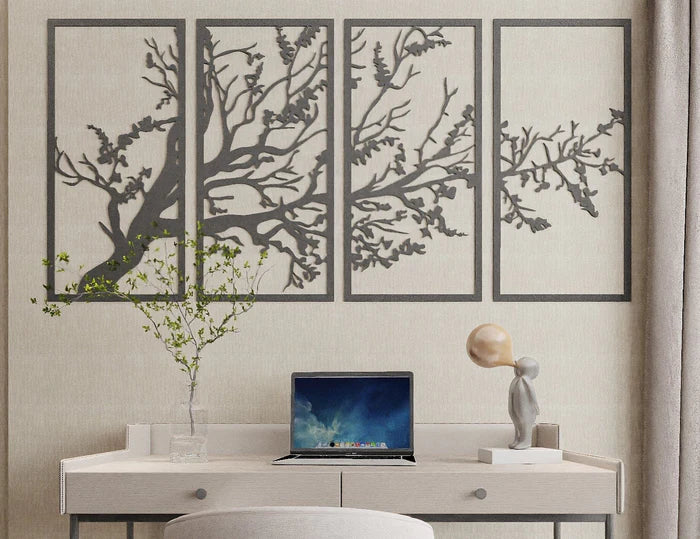 Tree of Life Metal Wall Art (4 pieces)