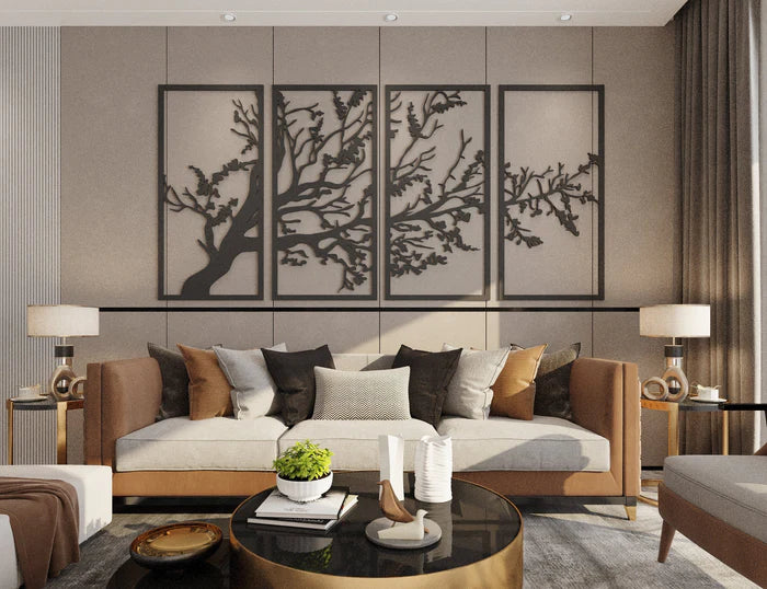 Tree of Life Metal Wall Art (4 pieces)