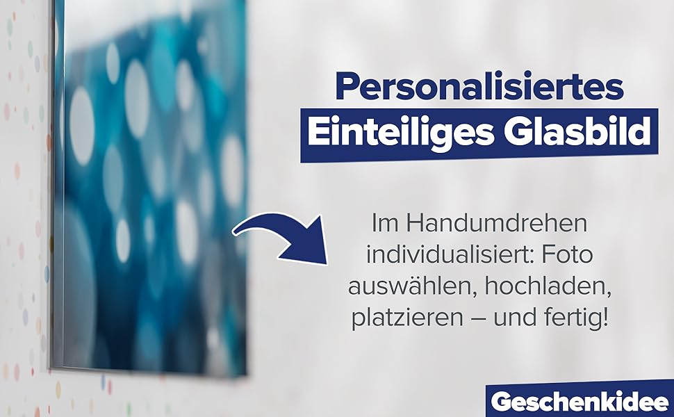 Dein Lieblingsbild auf hochauflösendem Glas – Mit super lebendigen Farben!